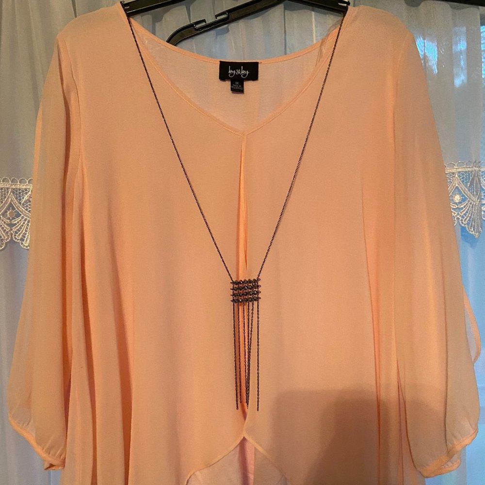 Blouse with Detachable Necklace